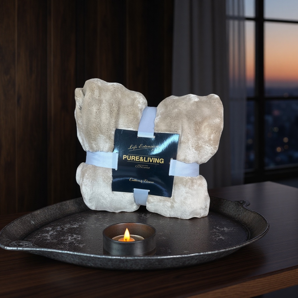 Soft plush blanket thickened for warmth, covering the living room, bedroom and sofa Specification image