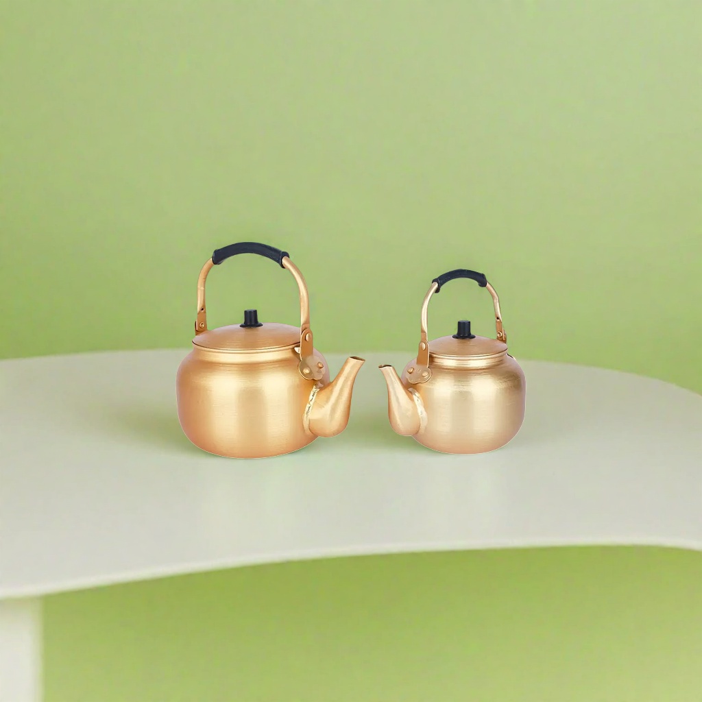 金色茶壶 家用陶瓷茶具套装 手工拉坯复古风泡茶壶