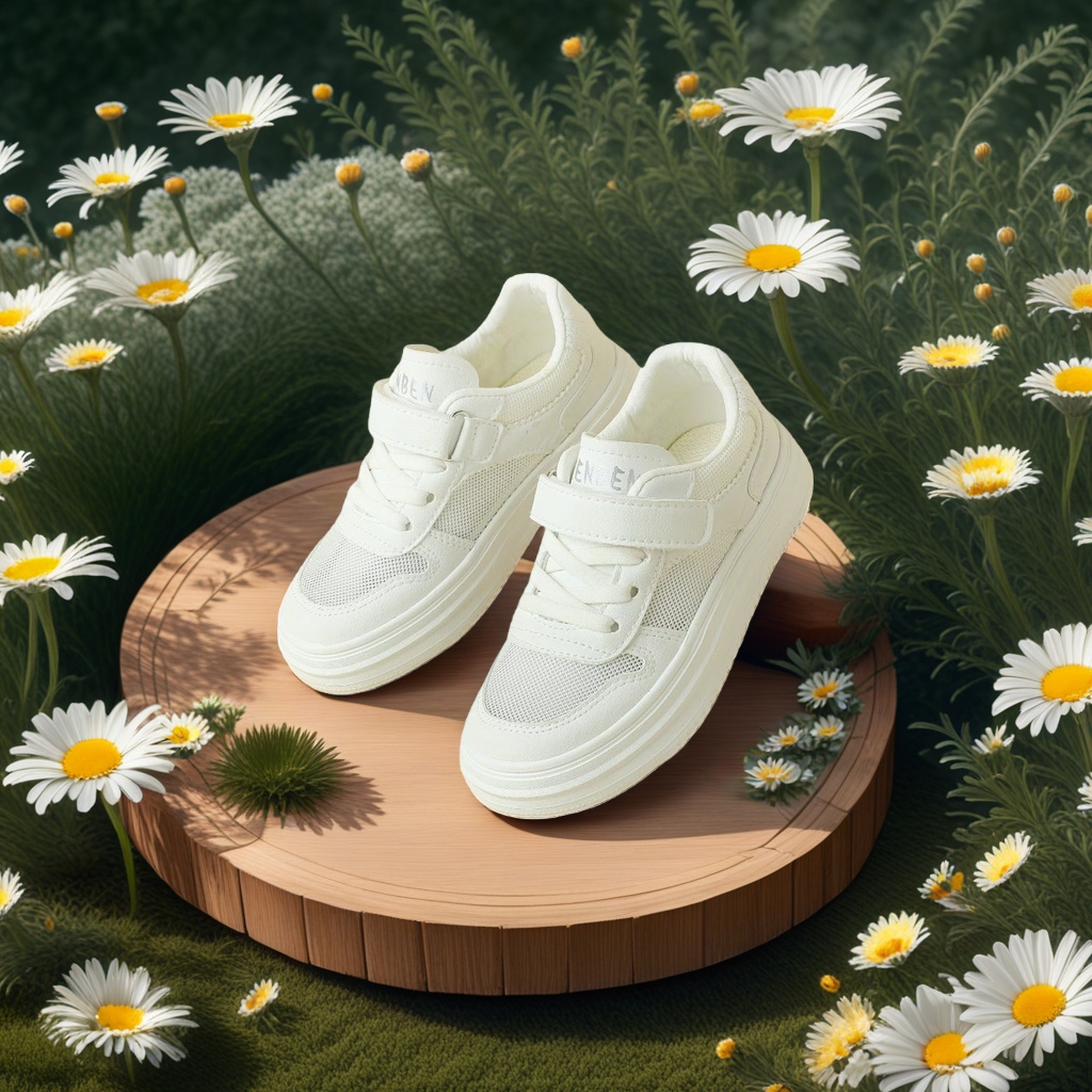 White sports shoes, breathable, lightweight and casual running shoes, suitable for both women and men