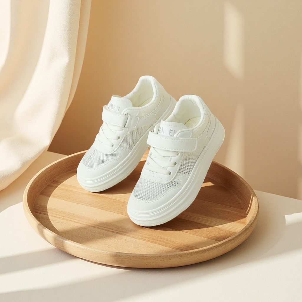 White sports shoes, breathable, lightweight and casual running shoes, suitable for both women and men details Picture