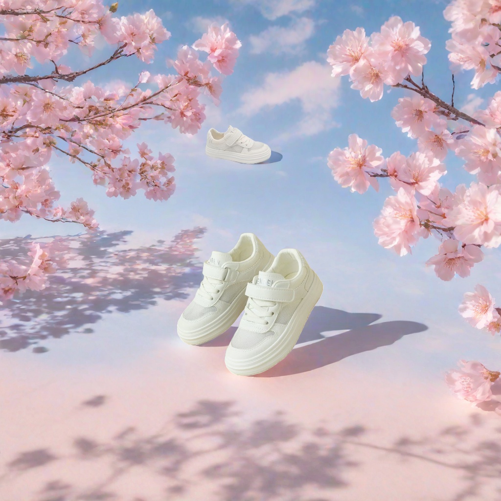 White sports shoes, breathable, lightweight and casual running shoes, suitable for both women and men Specification image