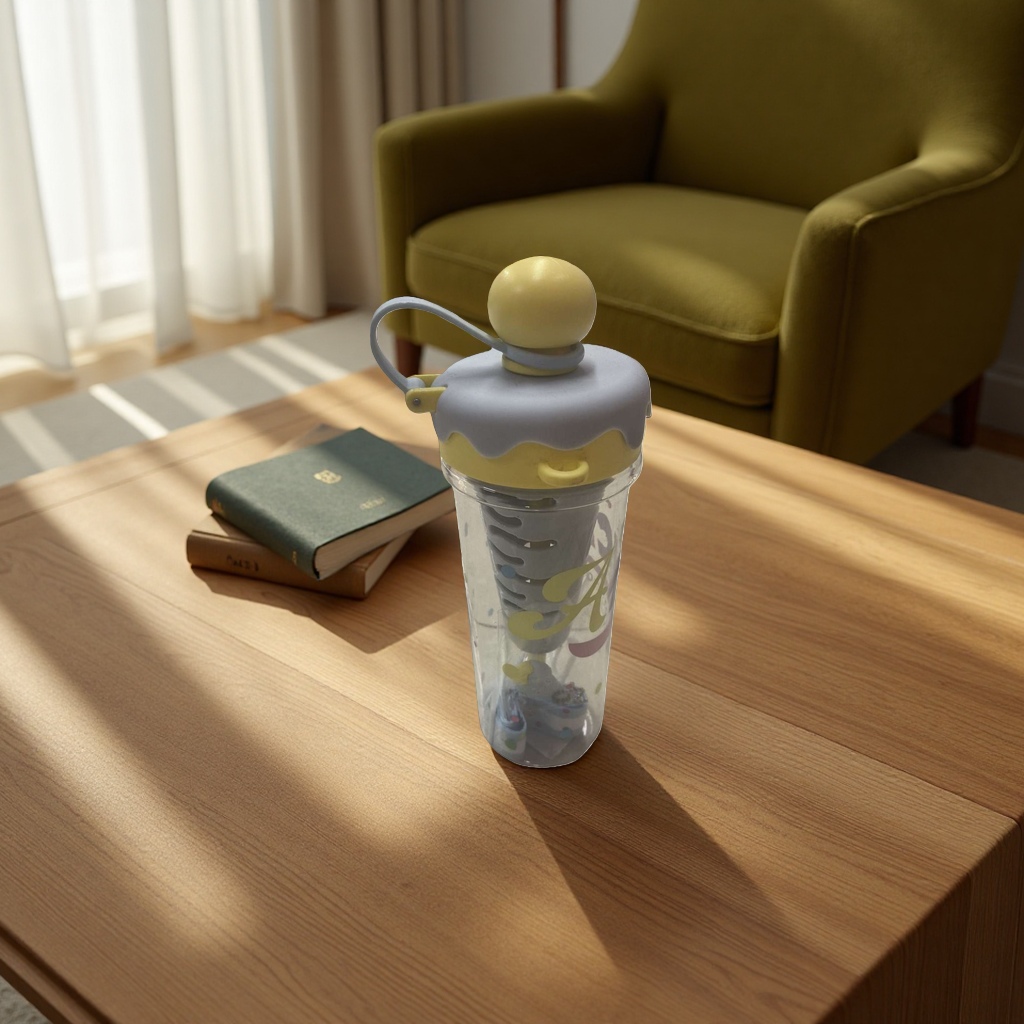 Cute style water cup, cream style, ins style portable insulated cup for student dormitories Specification image