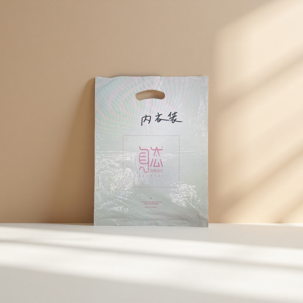 A transparent dust-proof portable storage bag specially made of plastic for underwear details Picture