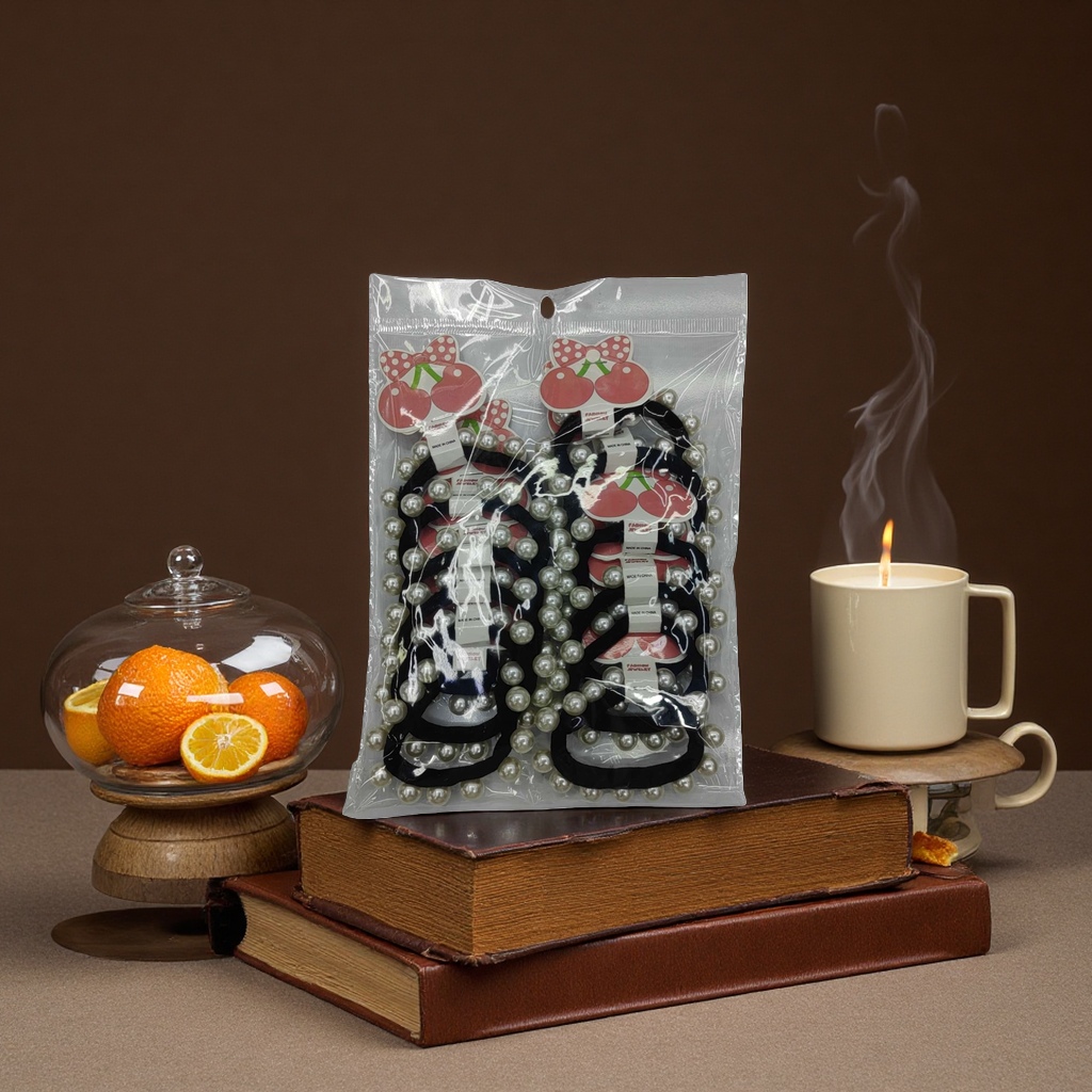 Pure cotton soft hair accessories and hair bands are skin-friendly, breathable and do not pinch the head. They are essential hair accessories and hair bands for daily hair tying Specification image