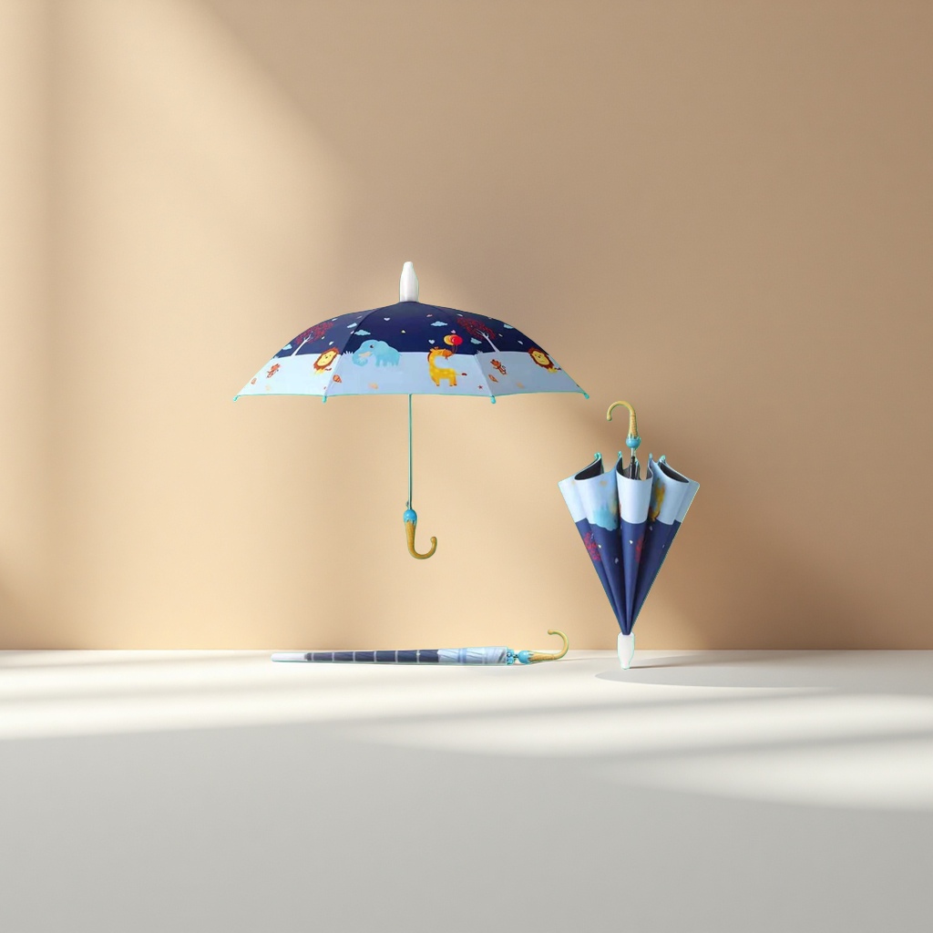 The children's all-weather umbrella is waterproof, sun-proof, lightweight and foldable, suitable for kindergartens and primary school students details Picture
