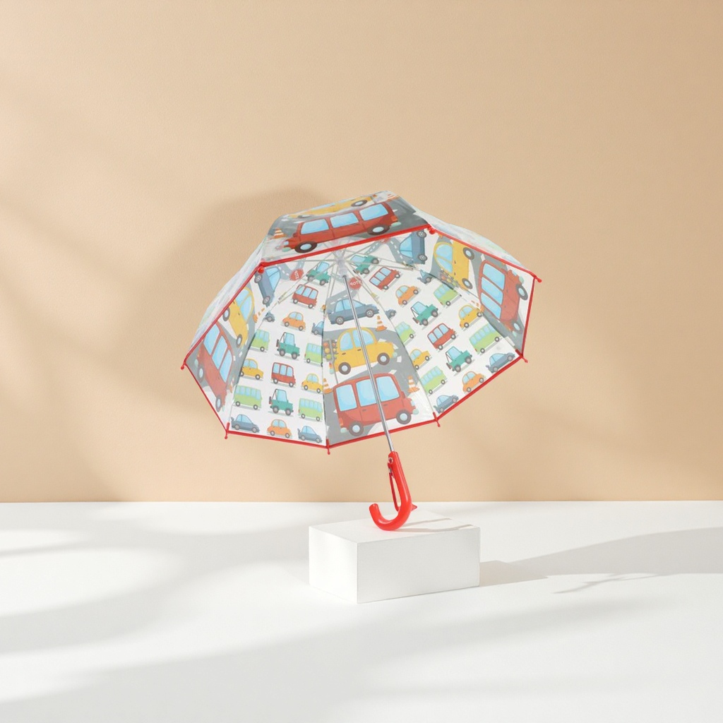 Cartoon car pattern all-weather umbrella, waterproof, sun-proof, portable and foldable, suitable for both women and men