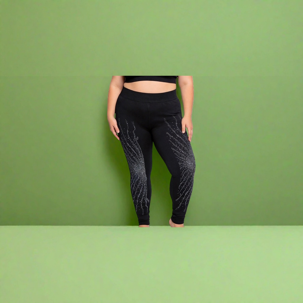 Black high-stretch skinny pants are slimming, form-fitting and versatile for women's autumn and winter leggings Specification image