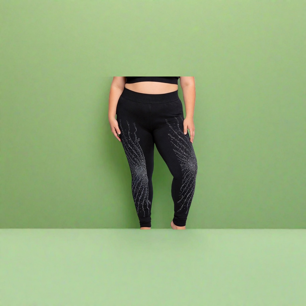 Black high-stretch skinny pants are slimming, form-fitting and versatile for women's autumn and winter leggings details Picture