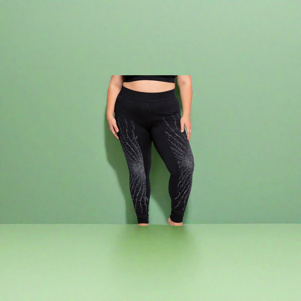 Black high-stretch skinny pants are slimming, form-fitting and versatile for women's autumn and winter leggings Application Scenario