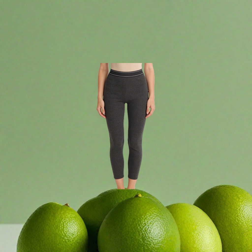 Black knitted tight pants, high-elasticity, slimming and form-fitting women's autumn and winter leggings
