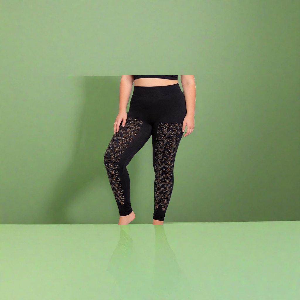 Black slightly elastic nine-inch tight pants for women, with a high waist, make the legs look long and have a smooth drape Specification image