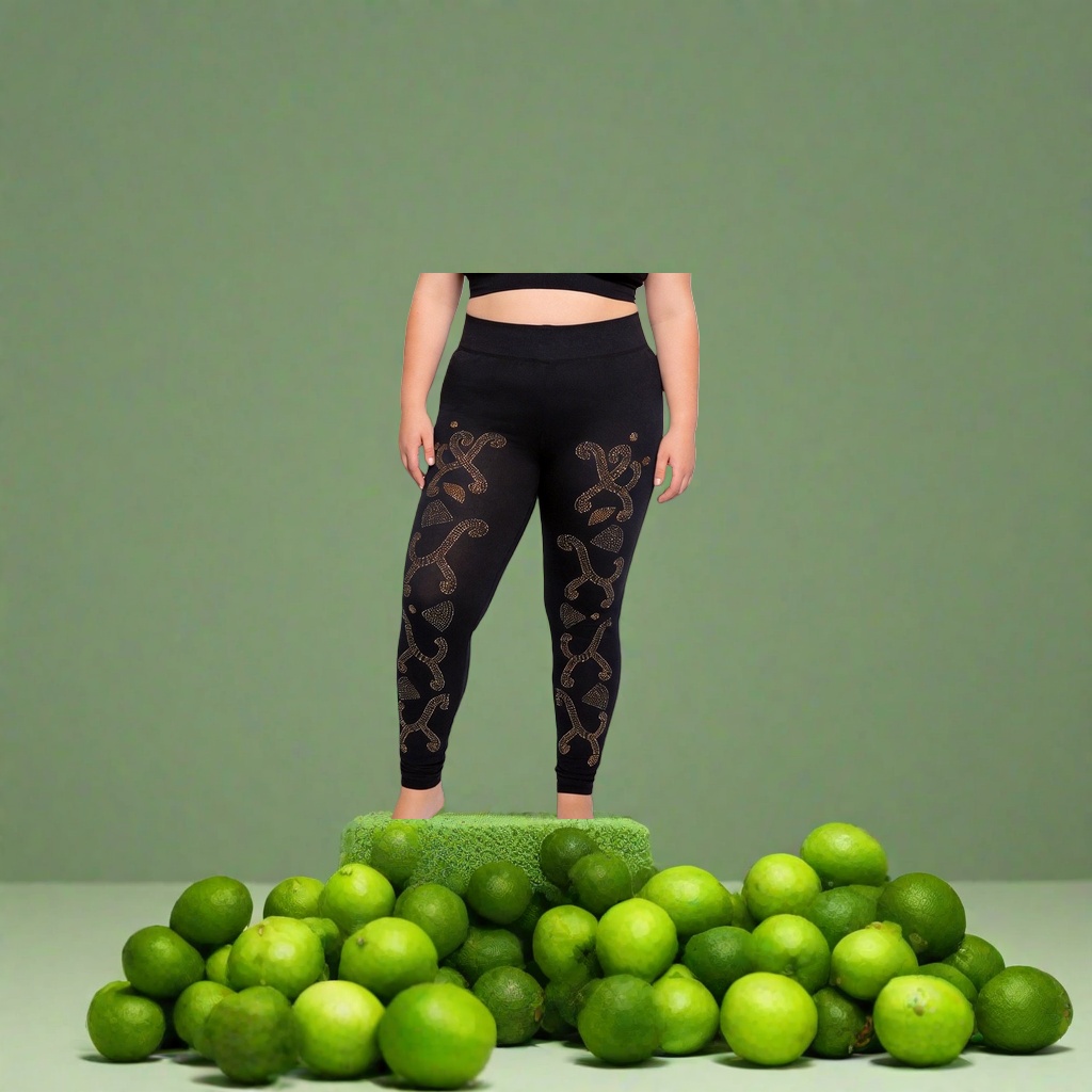 Black diamond-encrusted tight pants, high-waisted, slimming, elastic and form-fitting women's pants