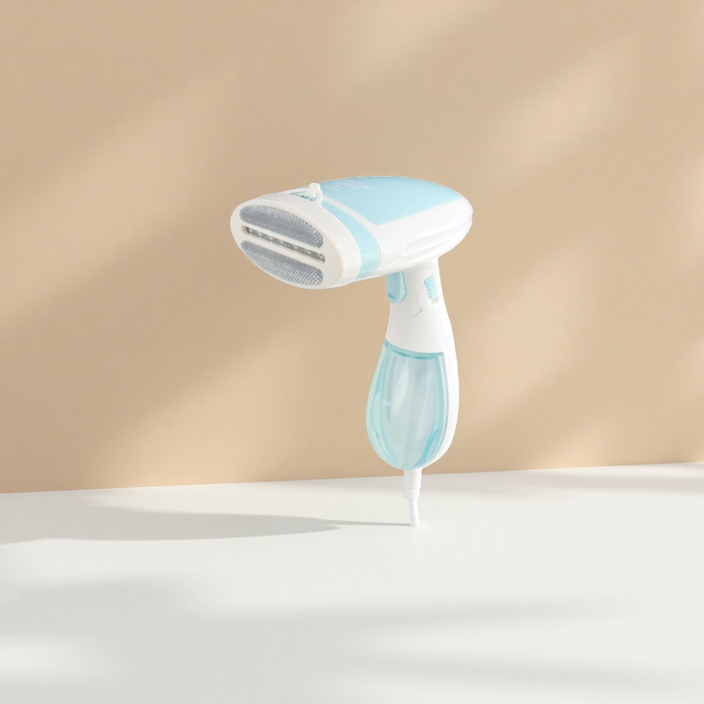 Handheld steam ironing machine, a portable home iron, quickly removes wrinkles with powerful steam