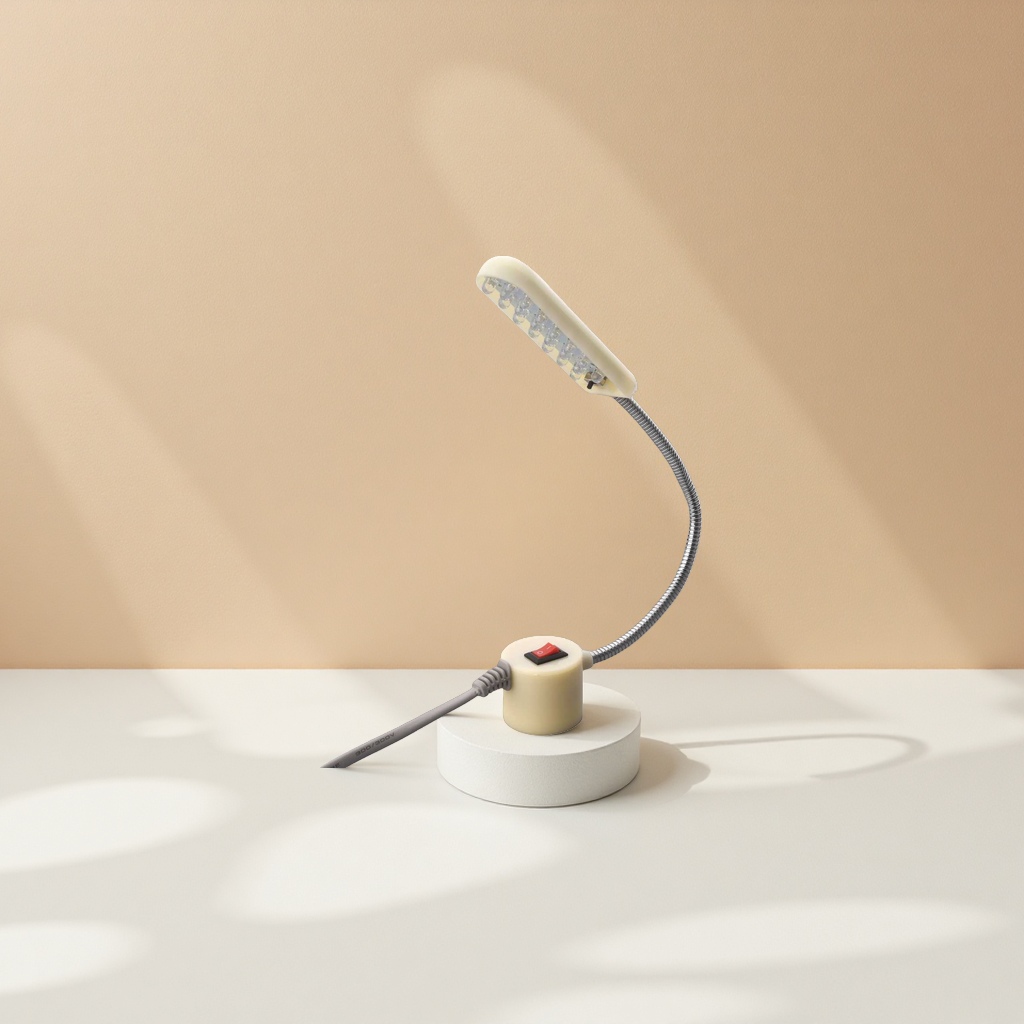Qianghui dual-color LED desk lamp is dimmable and eye-protecting for study and office use