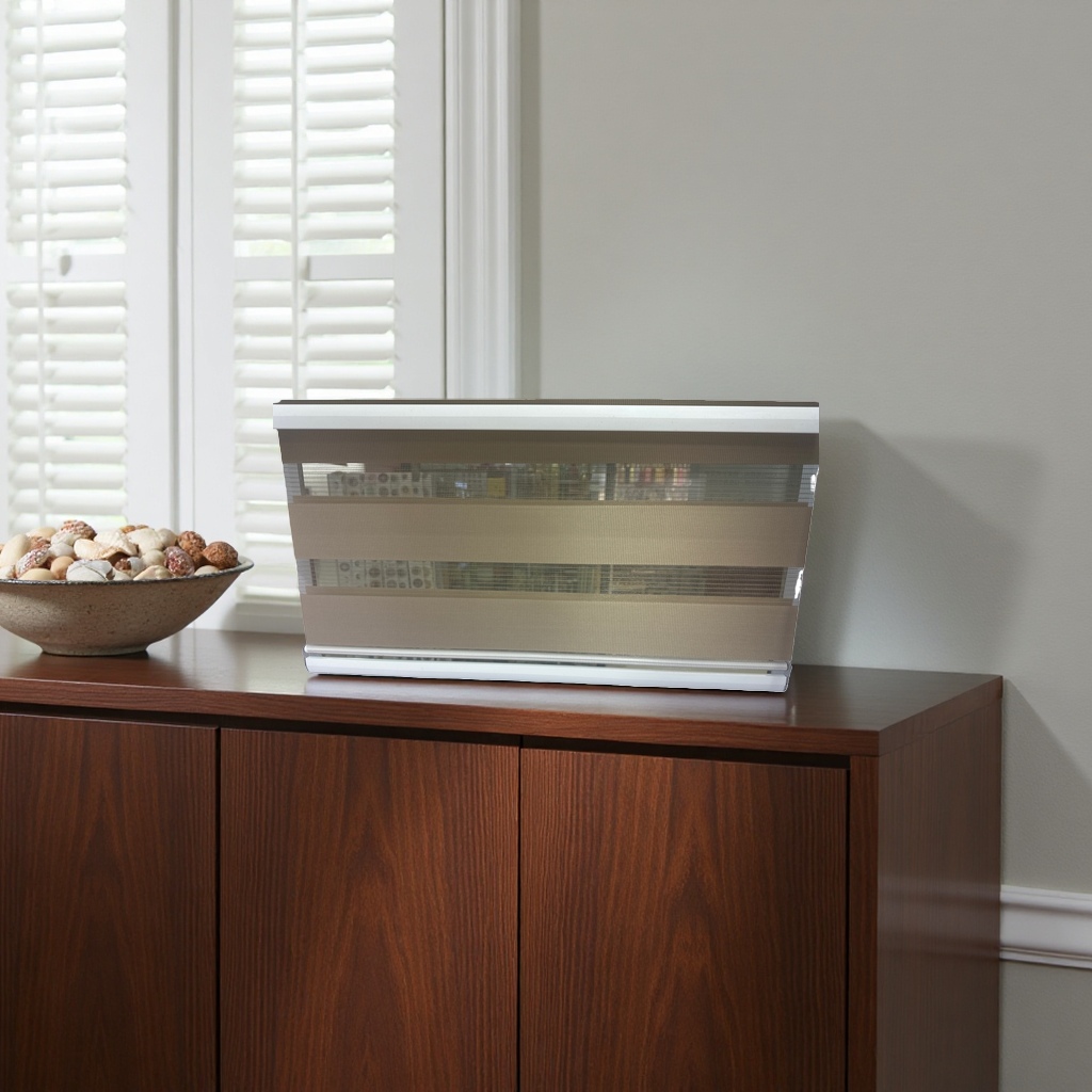 ويتم رفع سبائك الألومنيوم بواسطة الستائر المغطاة بغطاء ضوئي Specification image