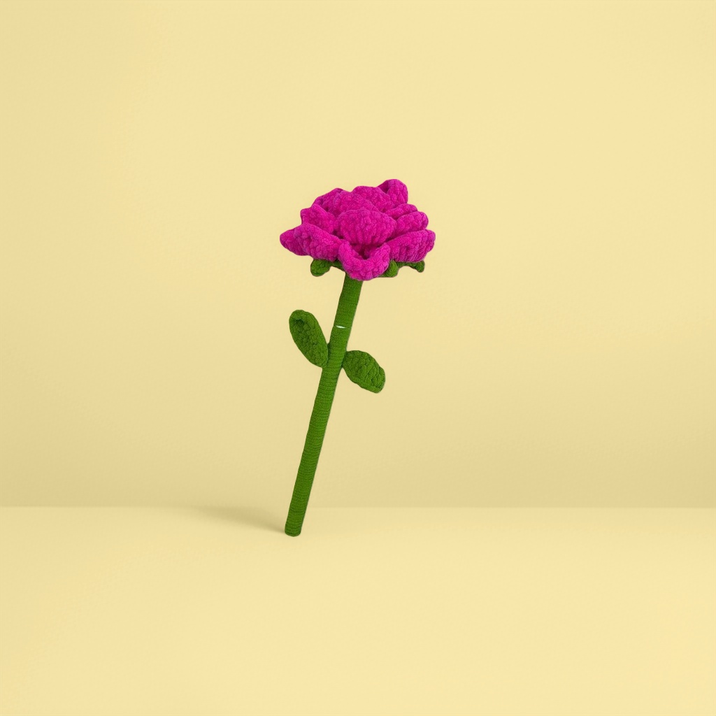 Hand-woven pink rose eternal flower art decorative item gift bouquet details Picture