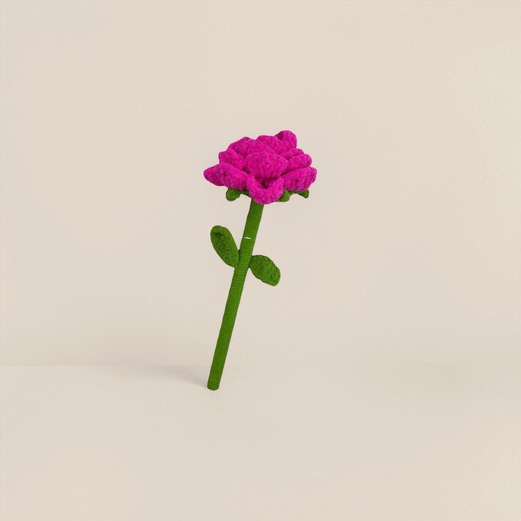 Hand-woven pink rose eternal flower art decorative item gift bouquet Specification image