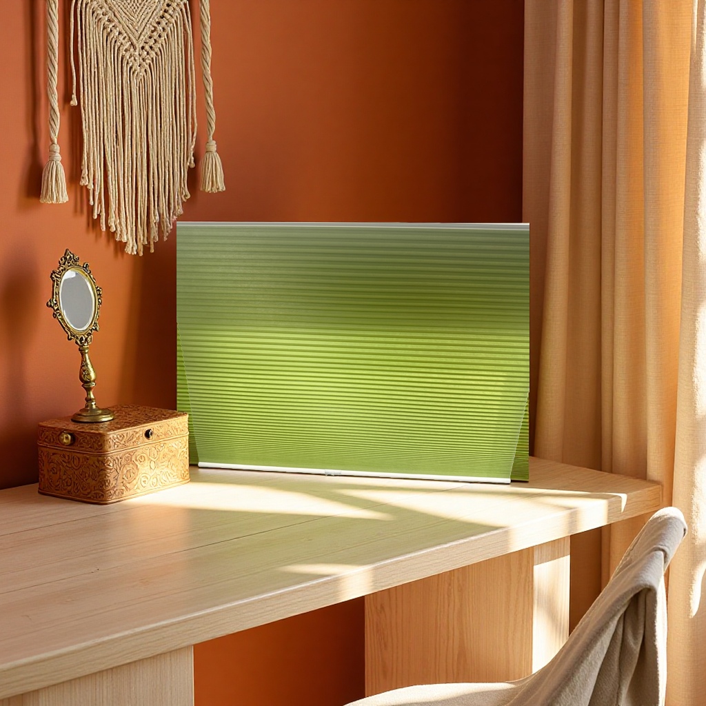 Green blinds for shading and regulating indoor light: aluminum alloy blinds
