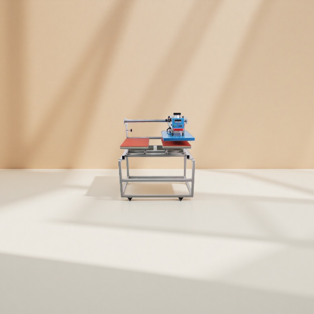 The TEJ-4060 pneumatic double-station heat transfer machine features automatic alignment, high efficiency, energy conservation, stability and durability Specification image