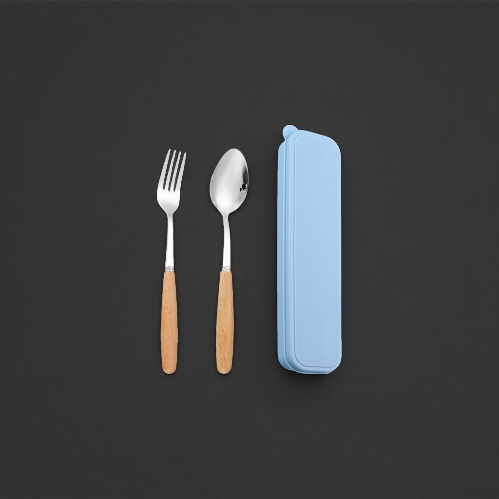 The multi-functional kitchen tableware storage box for forks and spoons can be stacked for dust-proof storage Specification image