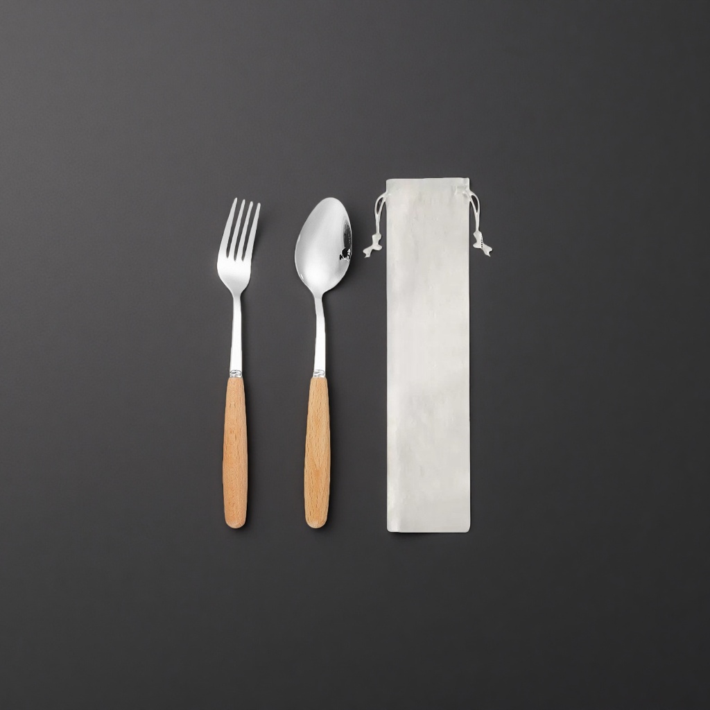 Tableware storage bag, fork and spoon portable organizing bag, multi-functional kitchen storage bag Specification image