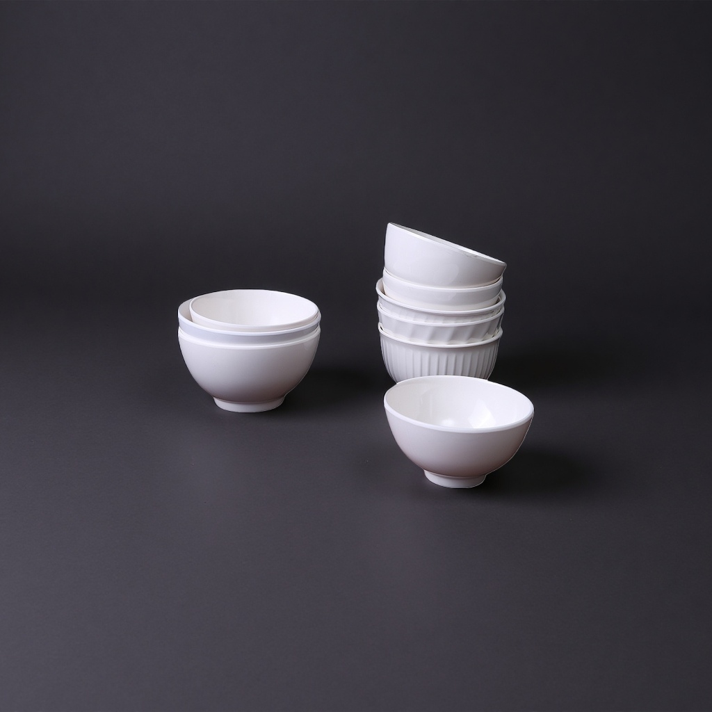 白色陶瓷碗+碗产品图