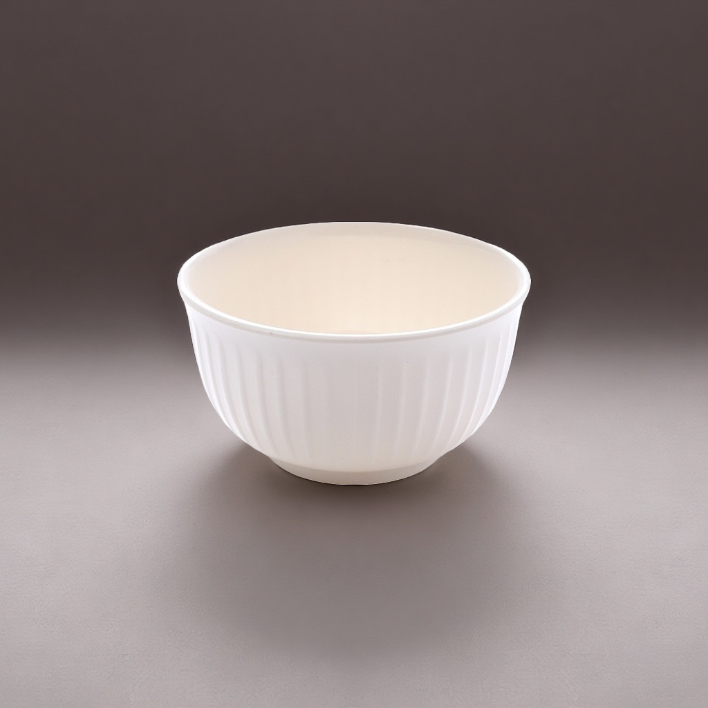 白色直纹碗主体产品图