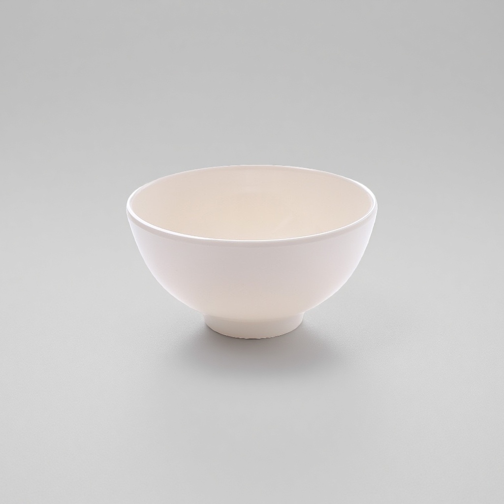 白色陶瓷碗细节图
