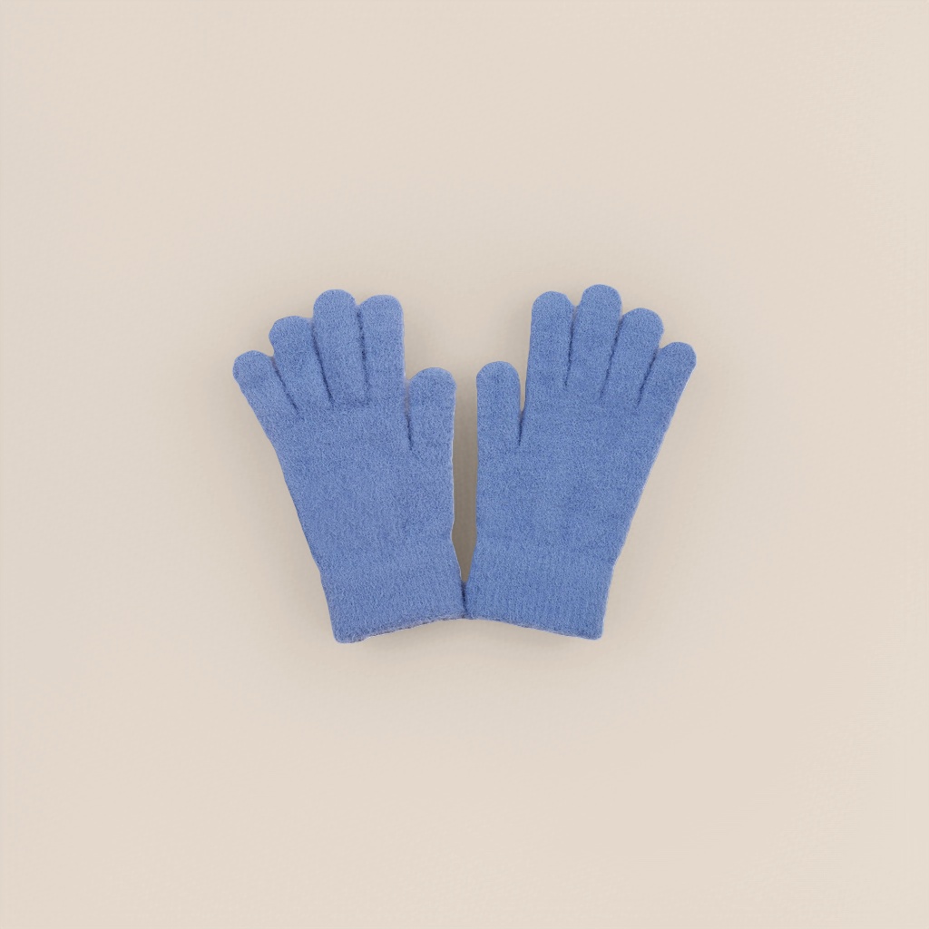 Blue plush warm gloves for women, thickened for cold protection and hand care in autumn and winter, couple style Application Scenario