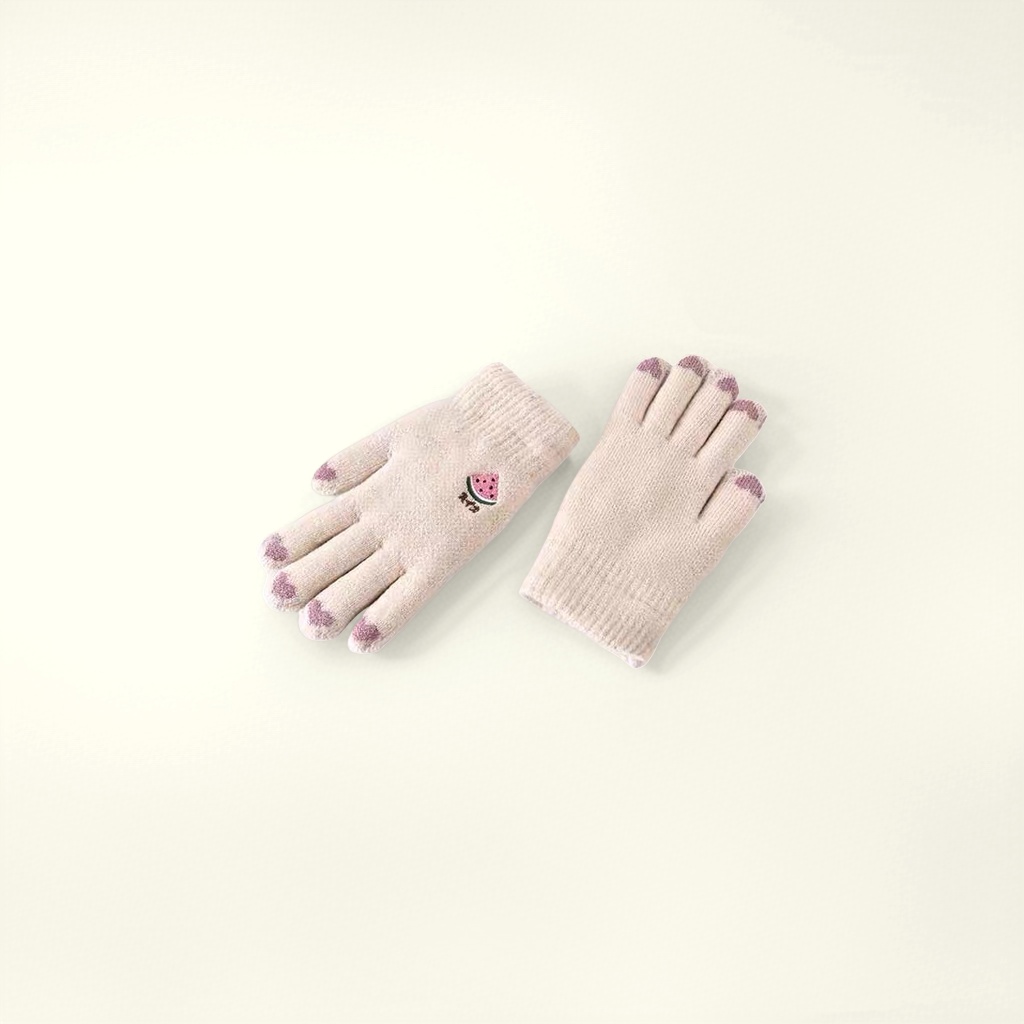 Knitted gloves are warm and anti-slip thin hand care products for women in autumn and winter details Picture