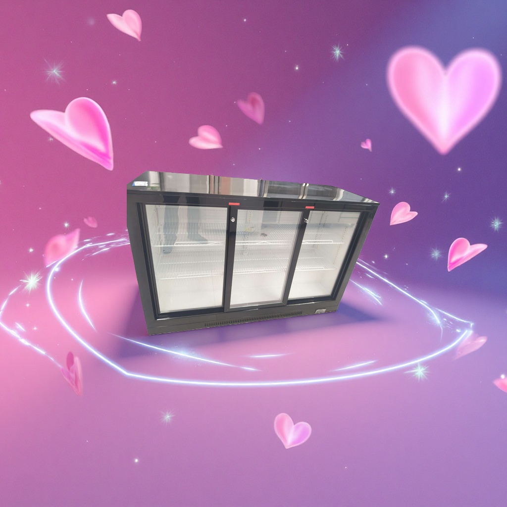 The main body of the commercial refrigerated display cabinet is made of stainless steel, featuring air-cooled frost-free large-capacity preservation display Application Scenario