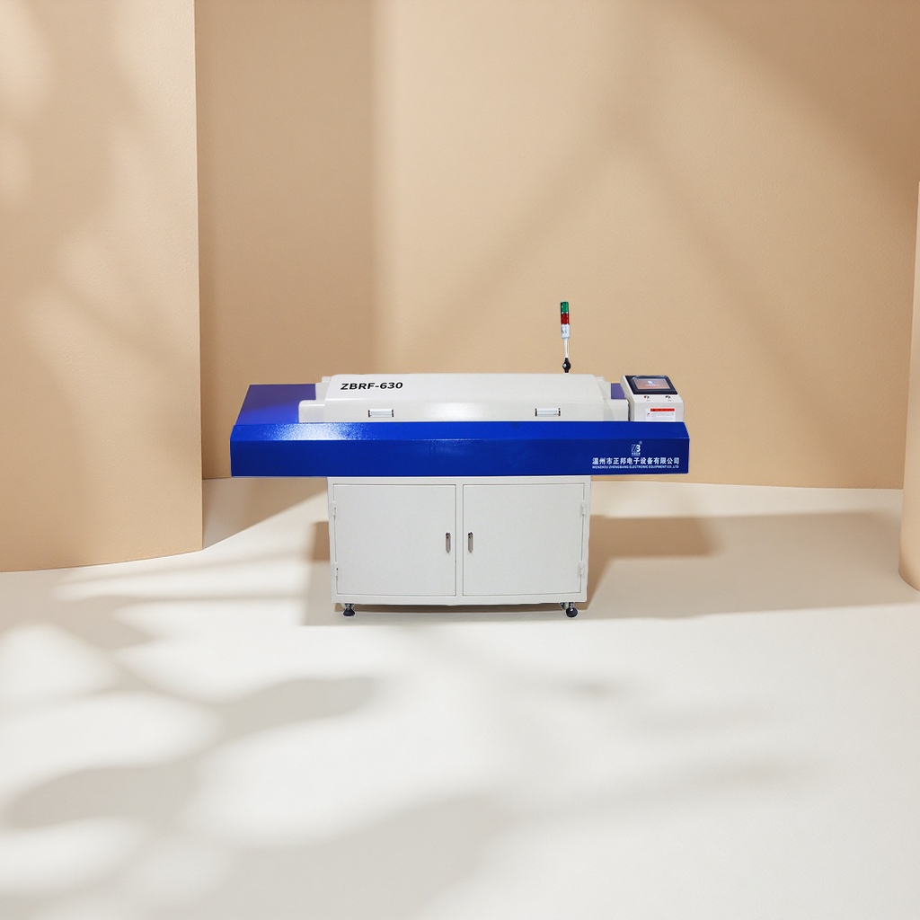Hot air six-zone ZBRF630 reflow soldering machine is a high-precision SMT patch soldering equipment