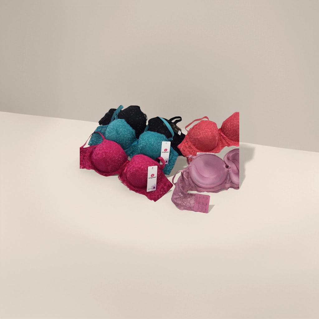 Multi-color lace bras are fashionable women's underwear that are comfortable, breathable and adjustable Specification image