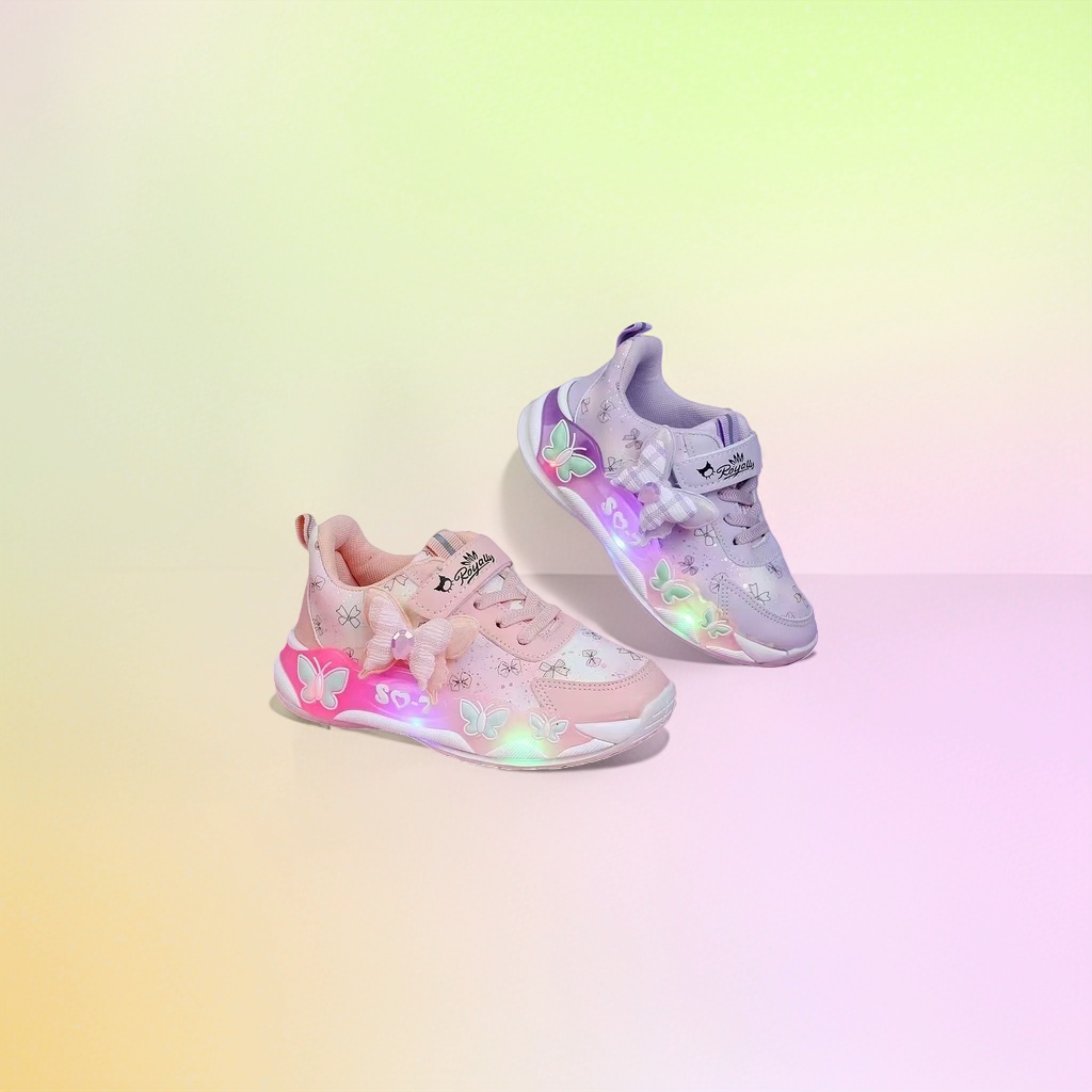 Children's luminous sports shoes, boys' and girls' luminous running shoes, size 36-40 details Picture