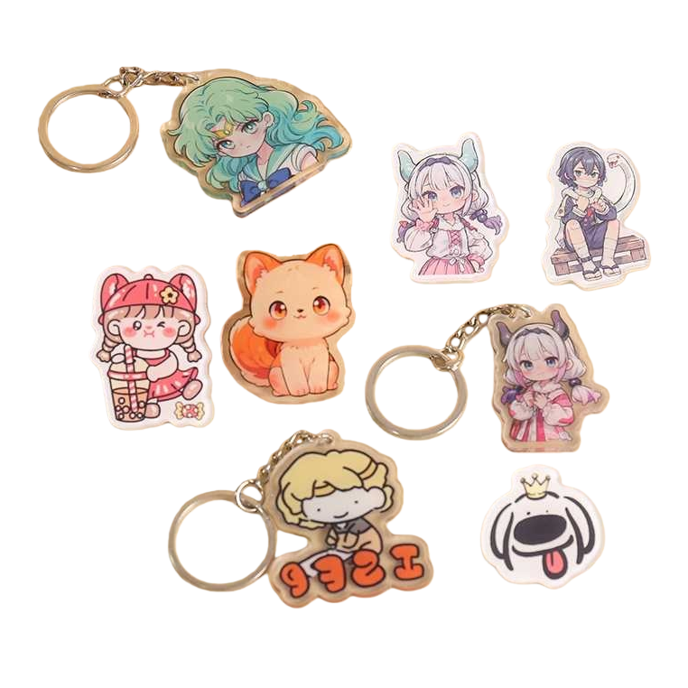 Customized upgraded acrylic keychains for printing can accept urgent orders. Large quantities offer favorable prices Item Picture