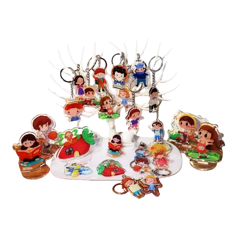 Acrílico dibujos animados personaje llavero lindo lindo colgante divertido decoración regalo Item Picture