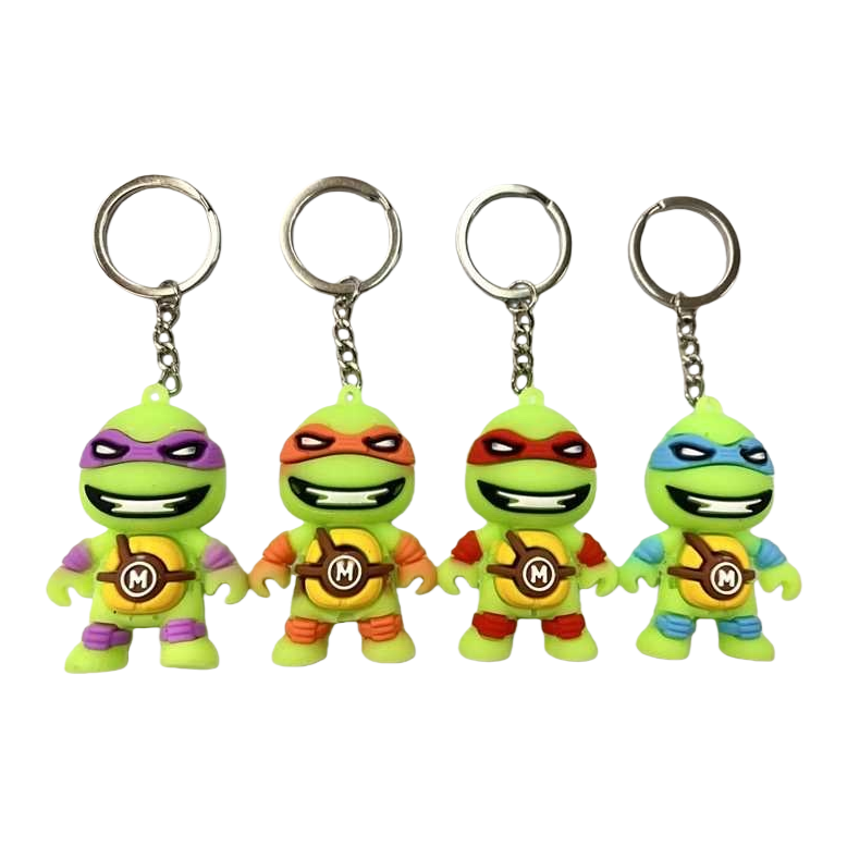 Dibujos animados tortugas ninja llavero metal aleación colgante lindo lindo divertido cuerpo pequeño Item Picture