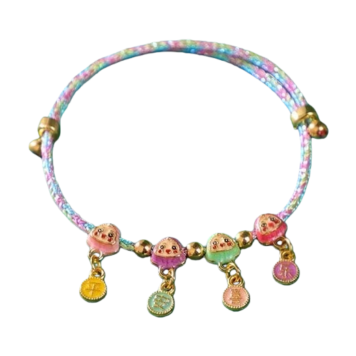 Colorful woven bracelet, hand-woven with natural cotton thread, light and breathable summer accessory Item Picture