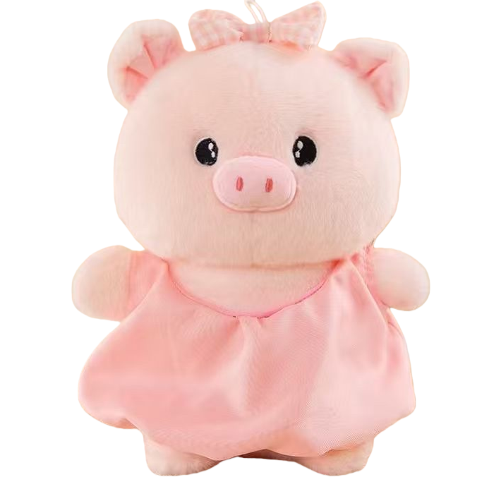 Pink piglet plush toy, cute throw pillow, children's gift, plush toy Item Picture