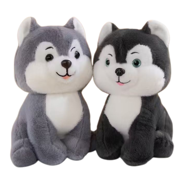 Husky plush toys, cute throw pillows, and plush figurines for living room decoration Item Picture