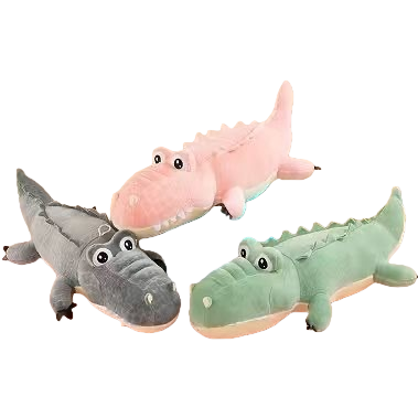 Plush toy crocodile figurines, cute and soft plush pillow ornaments Item Picture