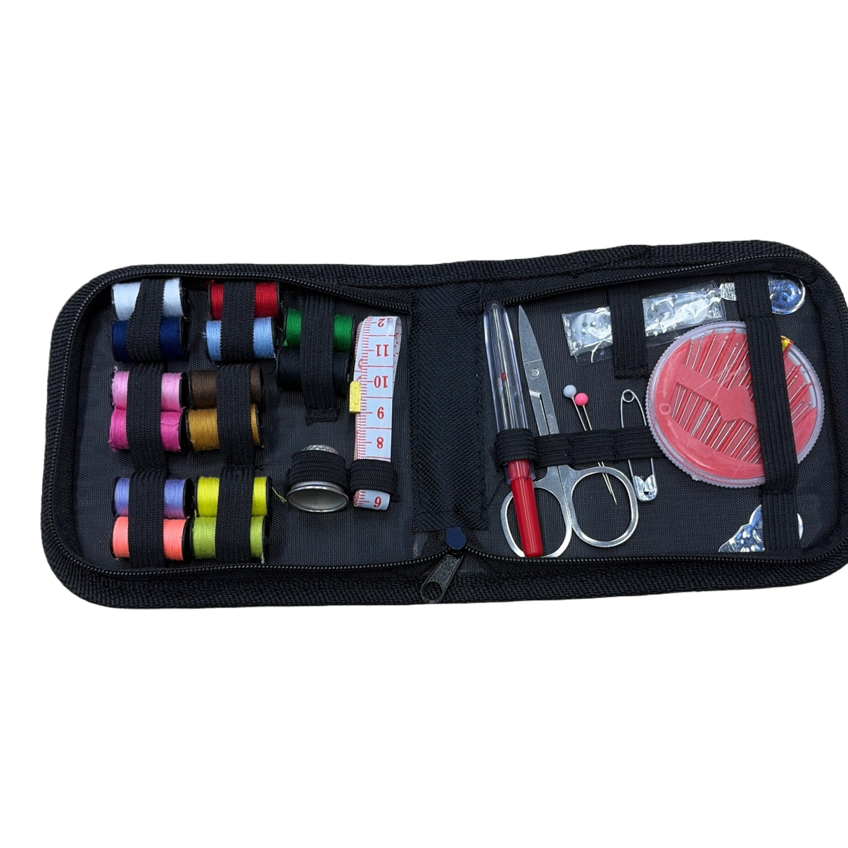 Sewing tool kit, sewing tool set, with scissors, thimble, needle and thread storage, portable Item Picture