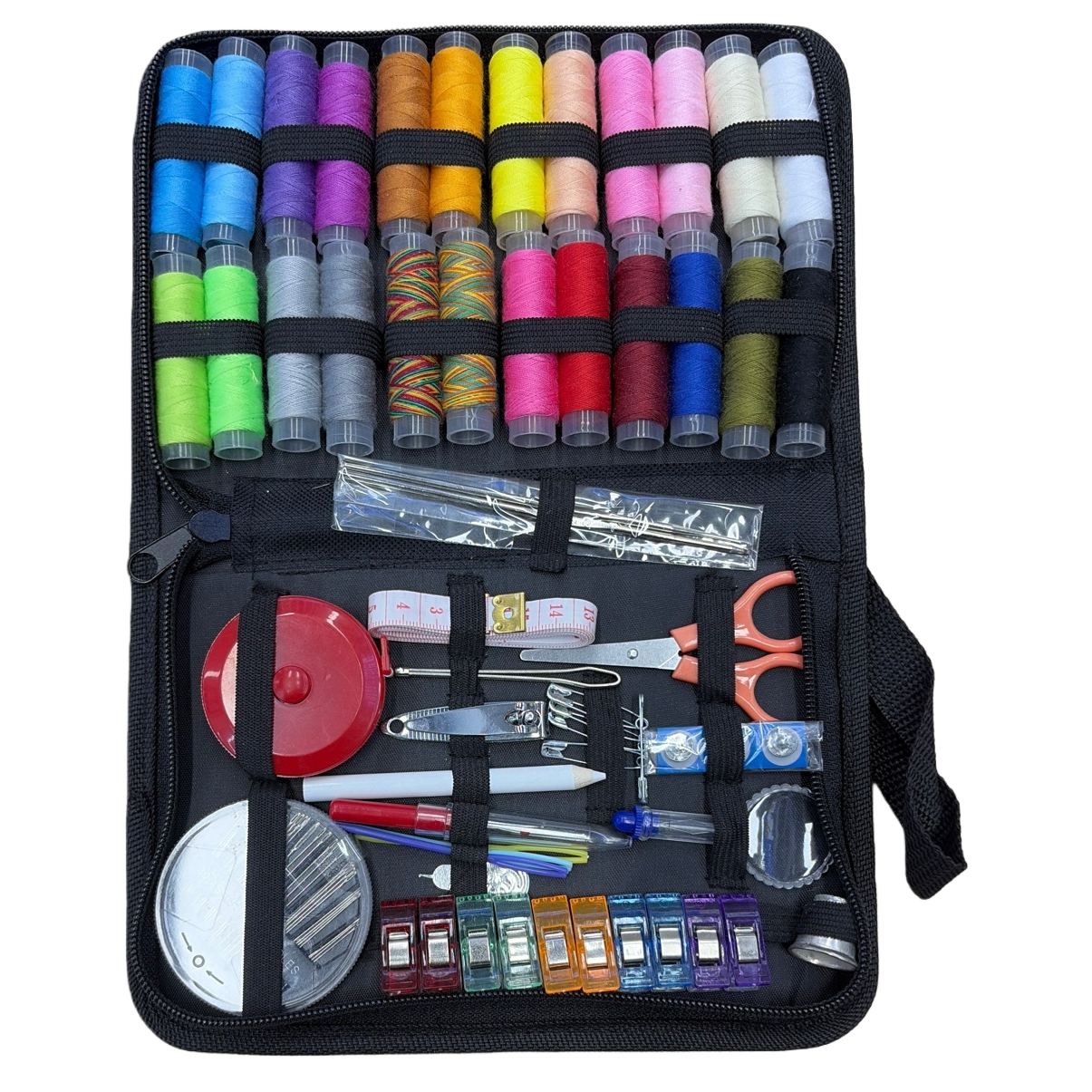 Household sewing tool set, metal scissors, thimble, thread remover, sewing kit, portable storage Item Picture