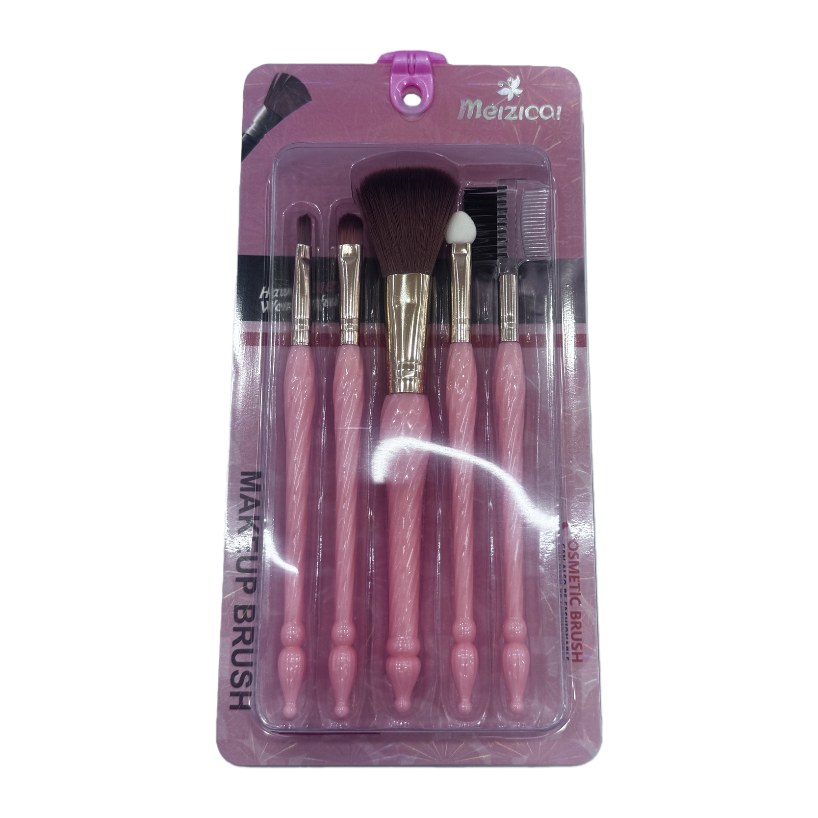 Pink makeup brush set, 12 professional makeup brushes, comes with a storage bag Item Picture