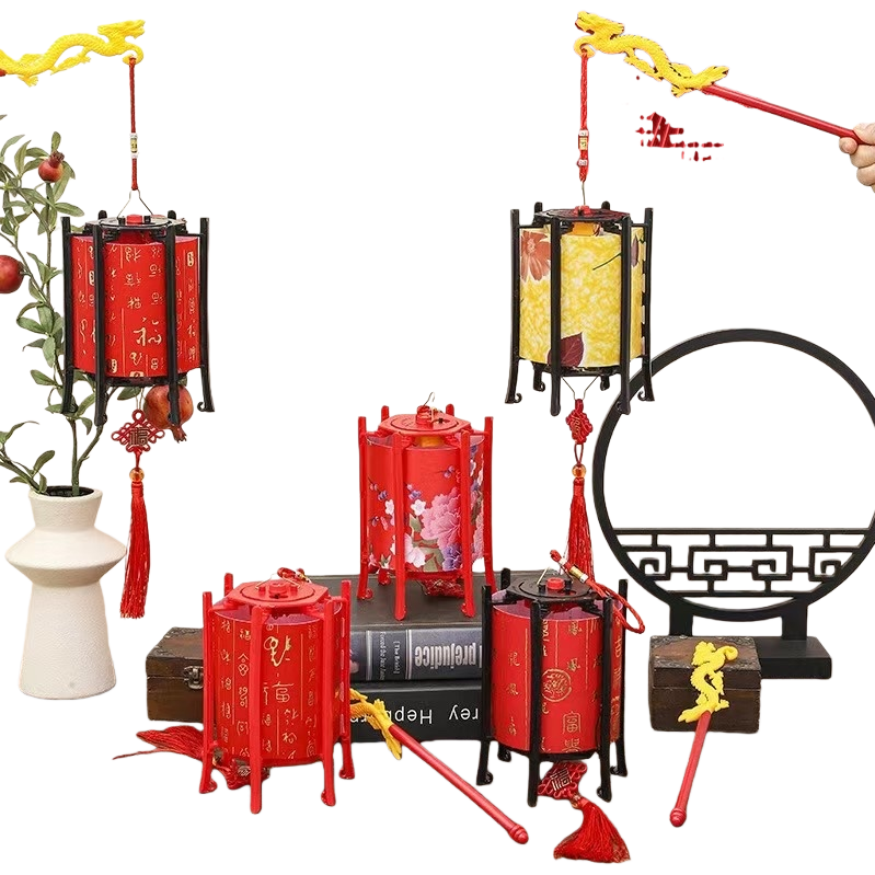 Red festive lanterns for traditional festivals, festive hanging decorations, and decorations for the living room and courtyard during the Spring Festival and Lantern Festival Item Picture