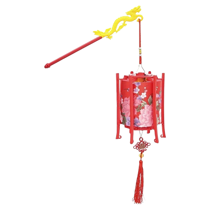 Red lanterns made of silk and hand-embroidered for indoor living room entrance decoration Item Picture