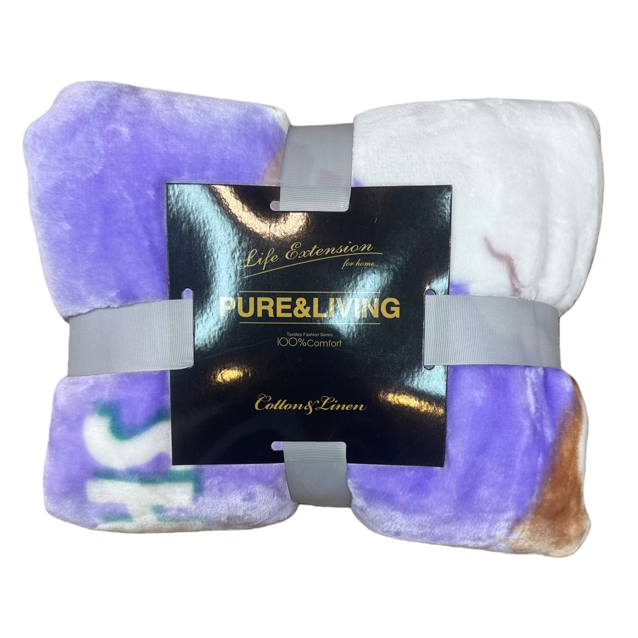 Purple gradient blanket thickened warm coral fleece blanket 150x200cm Item Picture