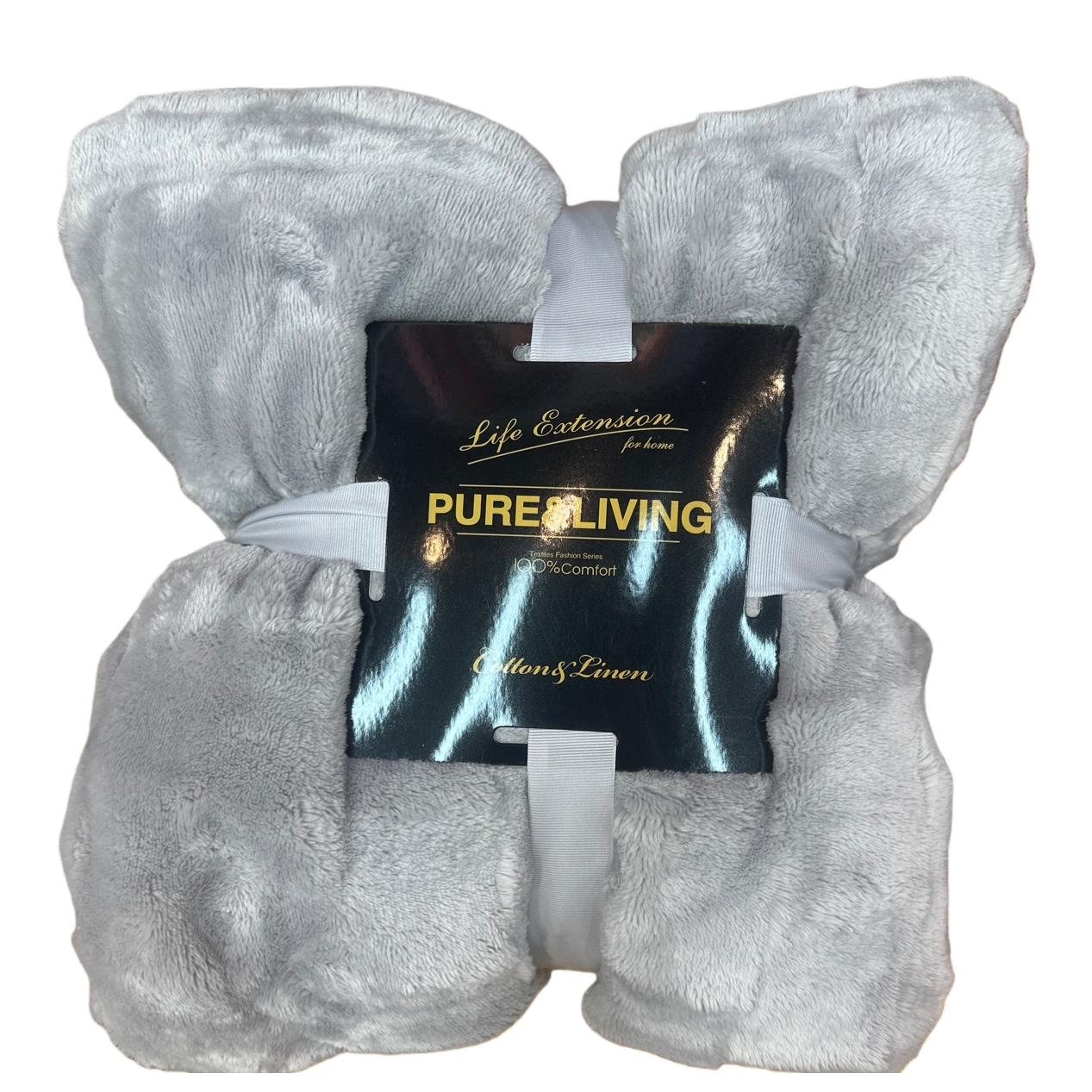 The thickened grey blanket is skin-friendly, soft and warm for home sofa bed cover Item Picture