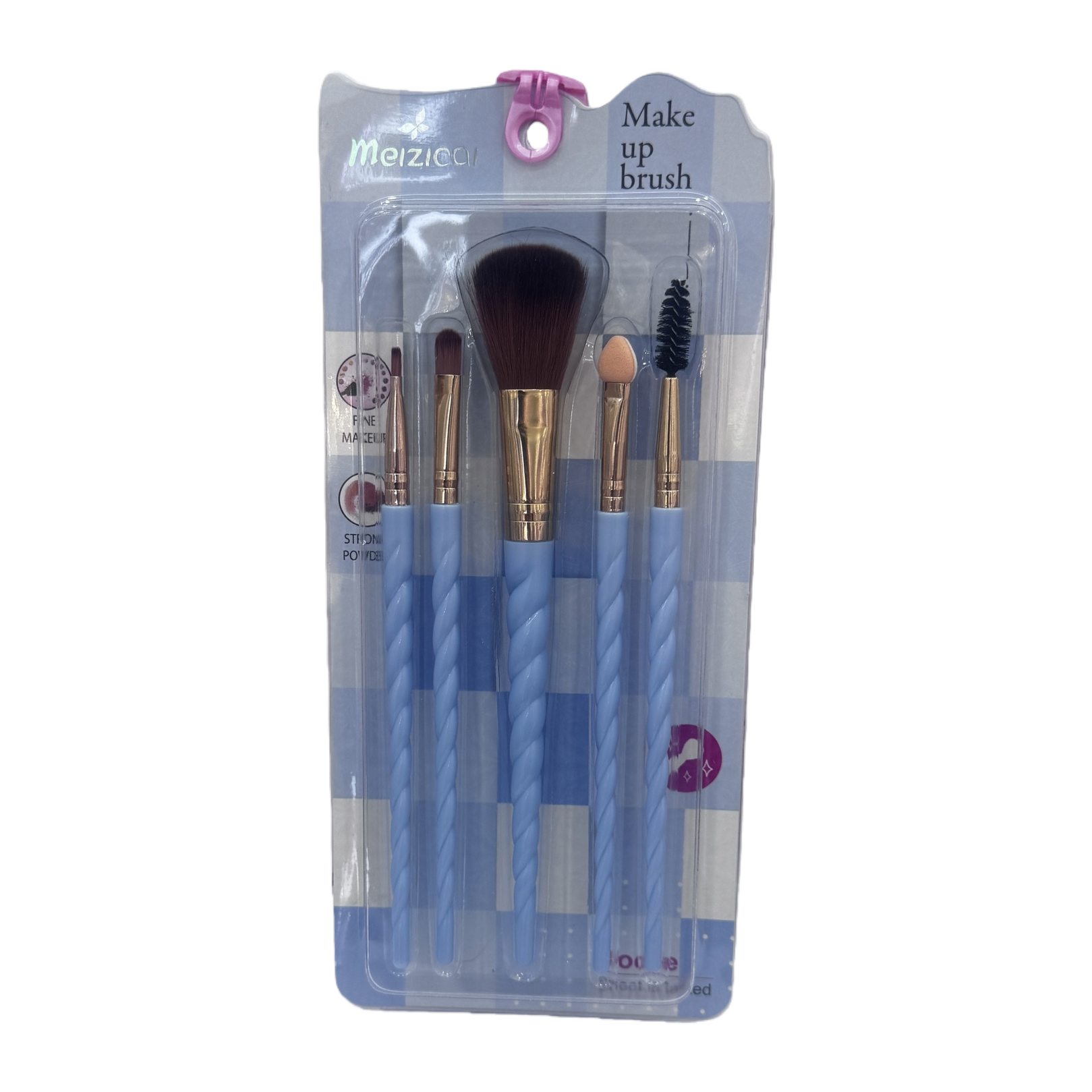 Makeup brush set: 15 full-face makeup brushes, food-grade nylon bristles, travel portable double-sided mirror case Item Picture