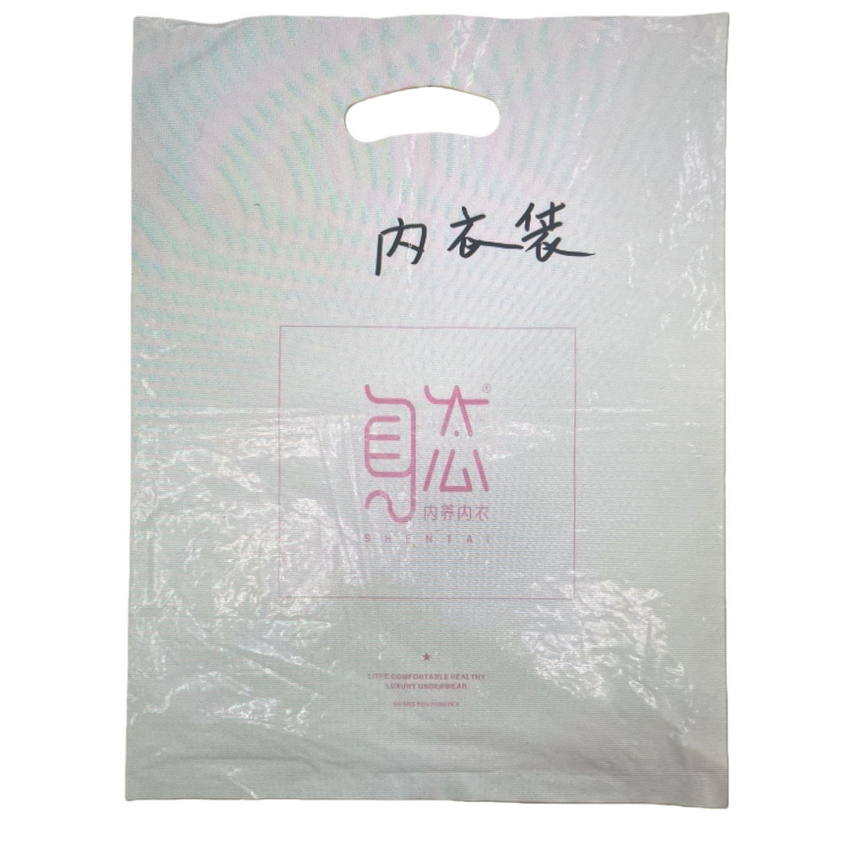 A transparent dust-proof portable storage bag specially made of plastic for underwear Item Picture